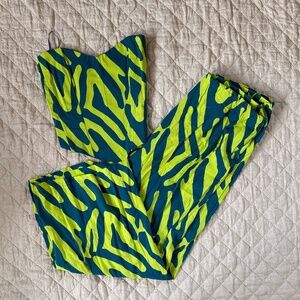 Corset + Wide Leg Pants - 2 Piece Set